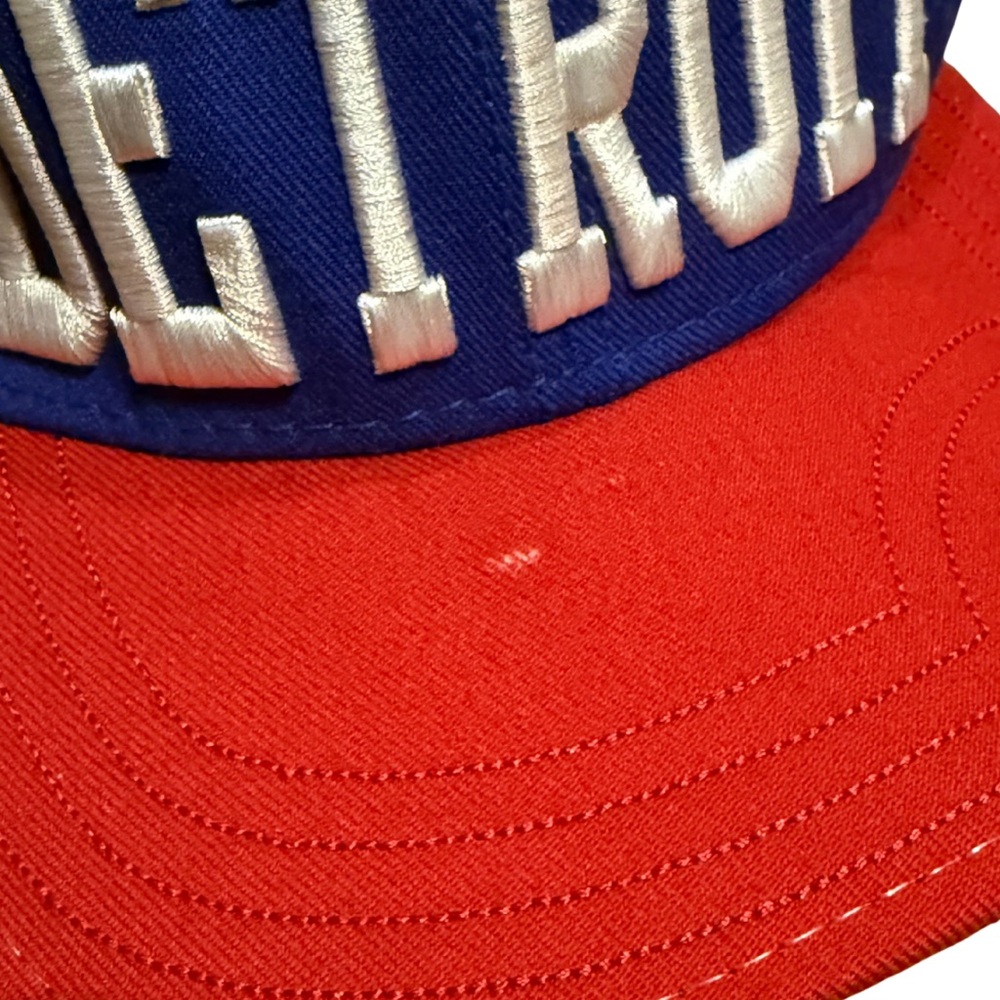 Detroit Pistons Snapback Hat The Game Vintage NBA‎ Streetwear Adjustable - Picture 10 of 10
